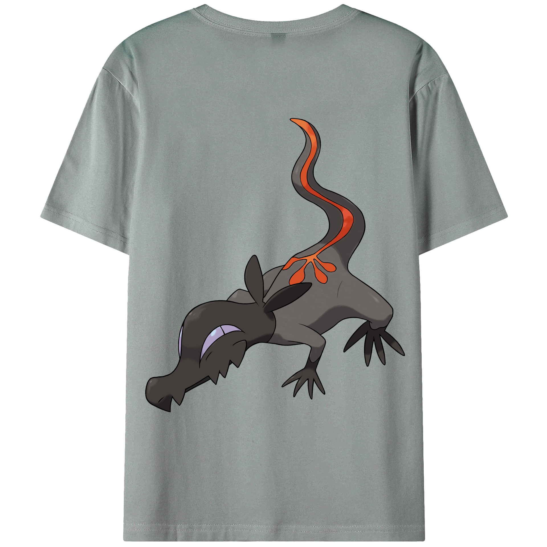 （画像用） ポケットモンスター Pokémon 綿100％ メンズ半袖Tシャツ（バックプリント） 通気性